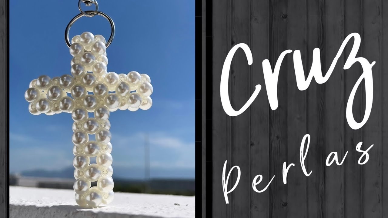 CRUZ de PERLAS | diy | manualidades | beadedbag | tejer | crochet
