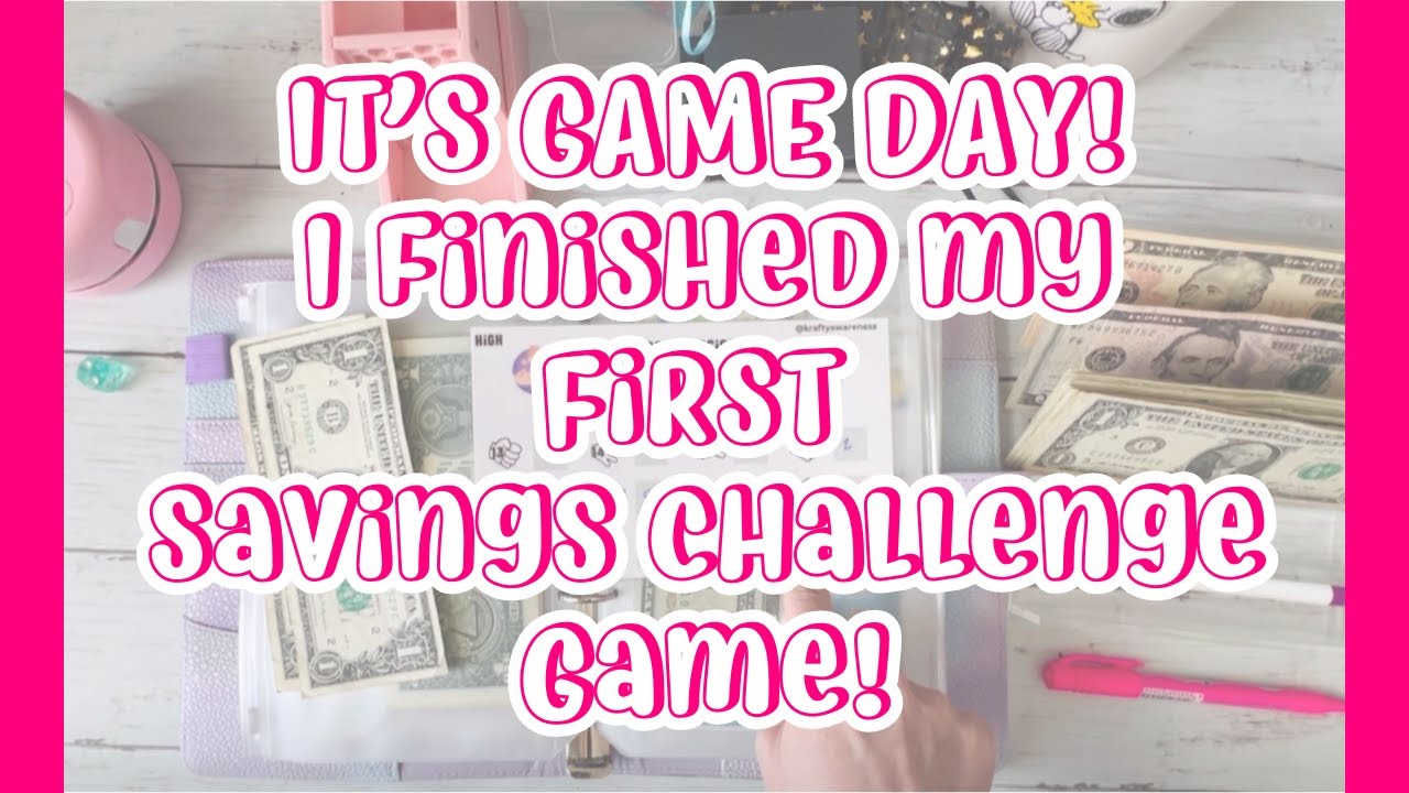 ✨ Saving Money with Savings Challenge Games! ✨ Finishing my FIRST game! ✨ #savingmoney