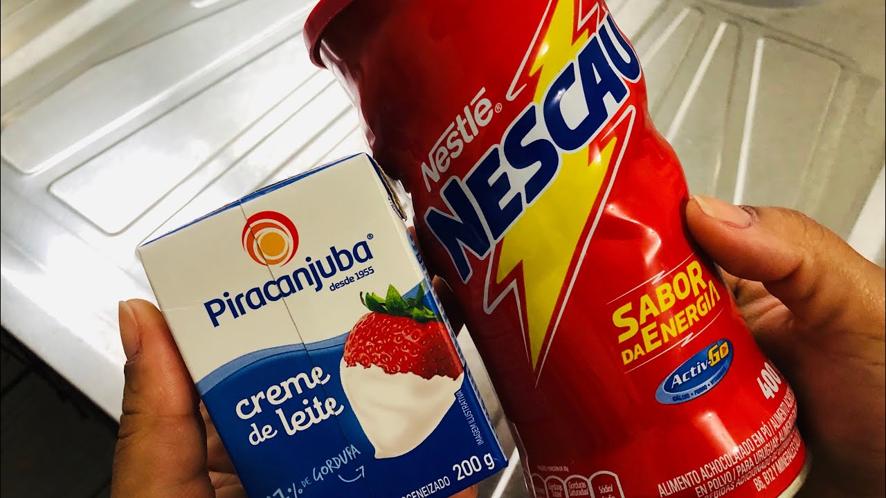 🔴MISTURE CREME DE LEITE COM NESCAU!! VOCÊ NÃO VAI ACREDITAR!! 😍😱