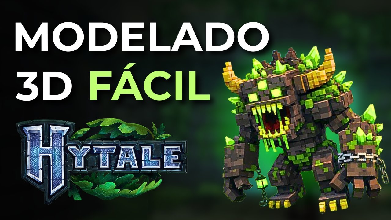 🎮 Tutorial BLOCKBENCH para Hytale #1 – Modela tu primer personaje FÁCIL ✅