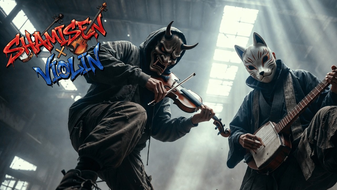Oni & Kitsune Unleashed: Shamisen Violin Hip Hop Battle Beat | Japanese Fusion Trap 2026