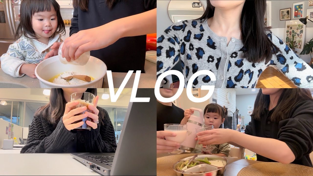 Vlog｜北美淡人生活二三事｜瑞雪兆“疯”年喜提二拖一在家上班｜戚风纸杯蛋糕·年夜饭·雪天鸡汤面｜春天在哪里
