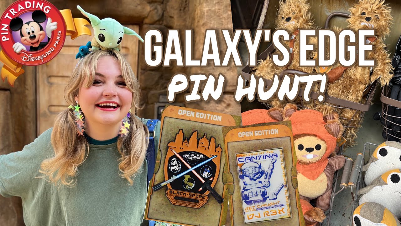 Star Wars Galaxy’s Edge PIN HUNT + Disney Pin Board Trading!