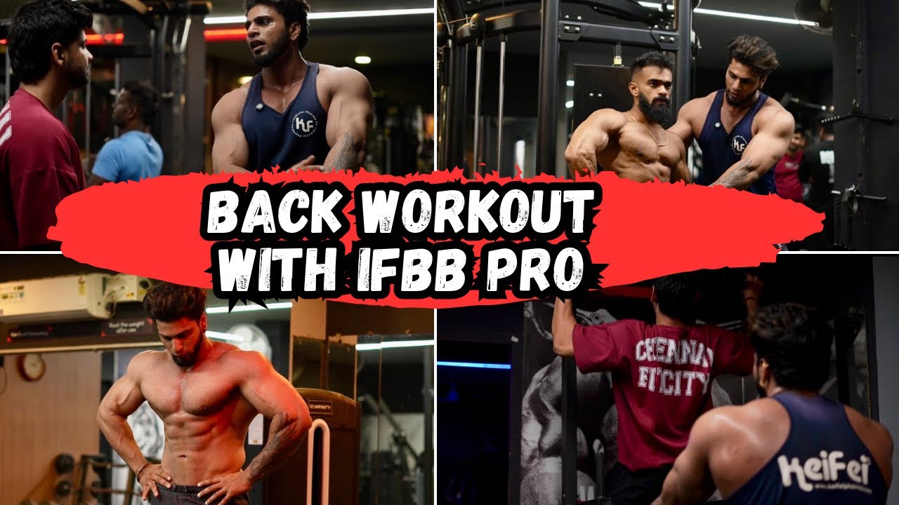 BACK WORKOUT VLOG WITH IFBB PRO HARVINDER SINGH AND  OFF SEASON PHYSIQUE UPDATES