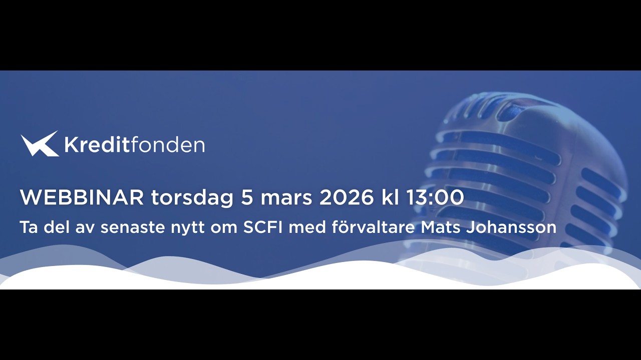 Webbinarium Scandinavian Credit Fund 5 mars 2026