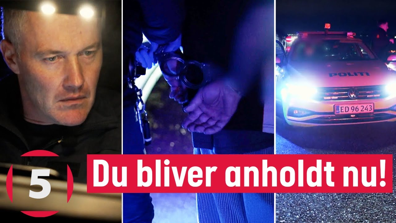 Bilist anholdt af Kasper - positiv for tre stoffer! | Politijagt | Kanal 5 Danmark