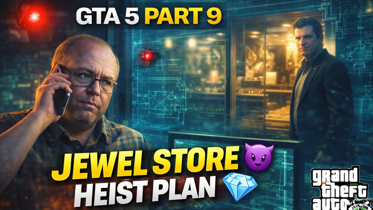 GTA 5 Part 9 – Casing the Jewel Store | Lester Ka Master Plan 😱💎
