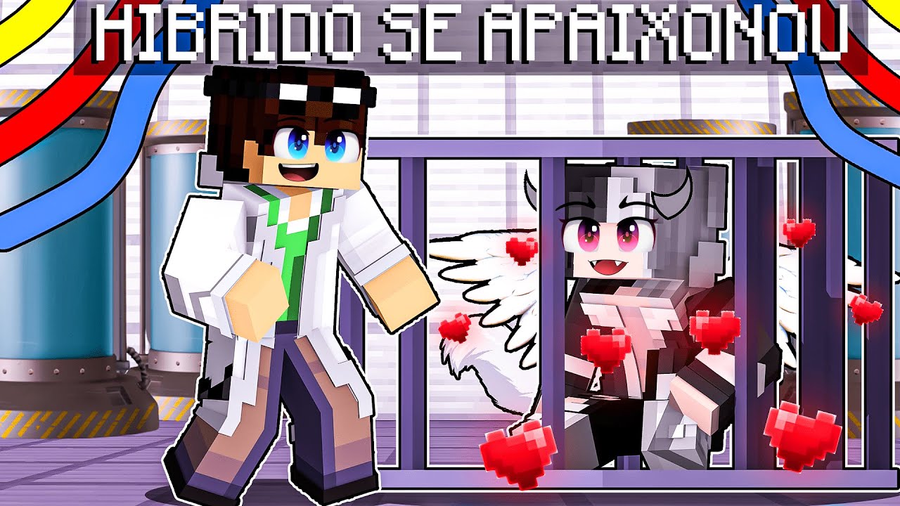 A GAROTA HÍBRIDO GOSTA de MIM no Minecraft!
