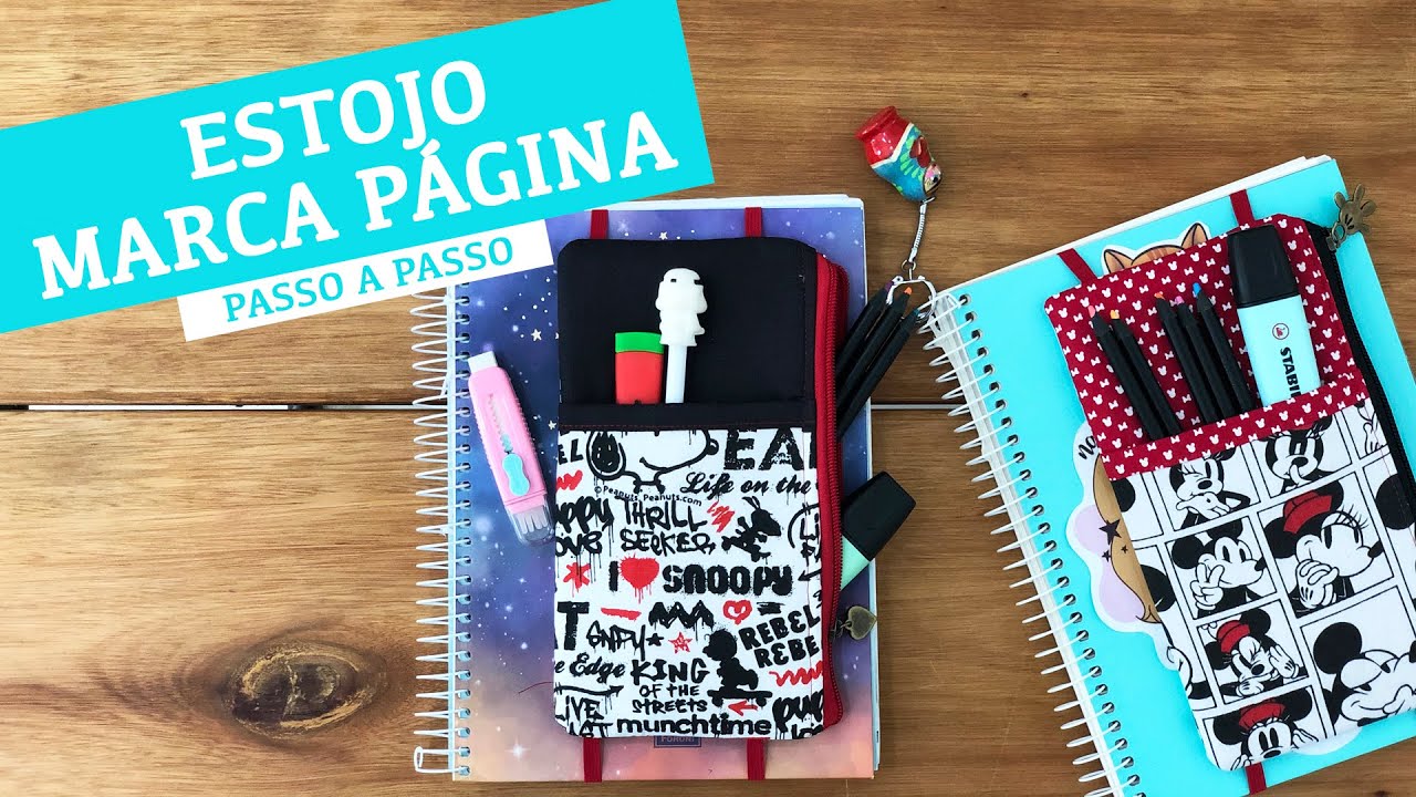 Como fazer
Estojo Marca Página- Passo a passo fácil