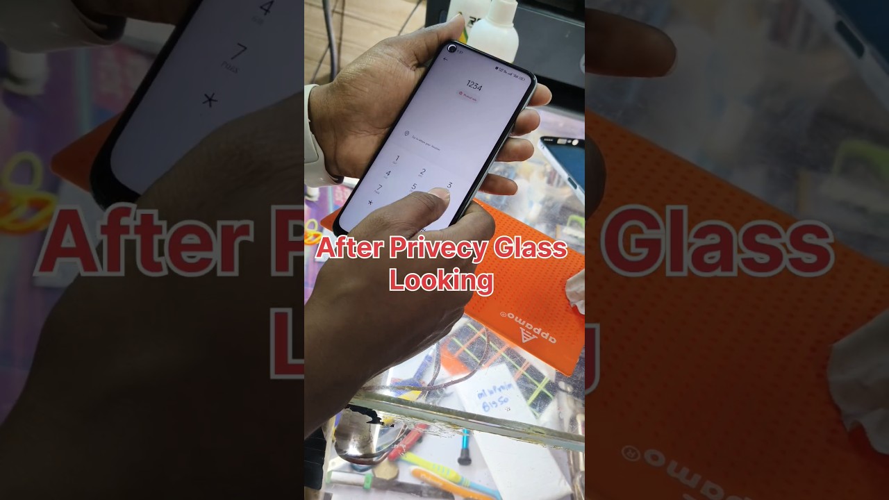 Privecy Screen Protector | realme 7 #glass #temperglass #protector