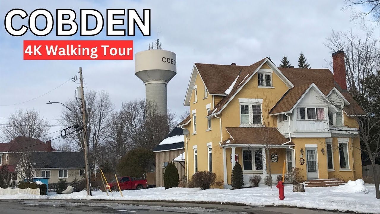 Cobden Ontario Canada 4K Walking Tour | Beautiful Town near Ottawa Canada | 4K Walking Tours