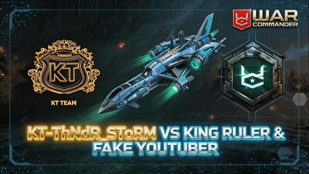 ACS KING RULER и фейковый ютубер проиграли онлайн | War Commander PVP | Команда KT | KT-ThNdR