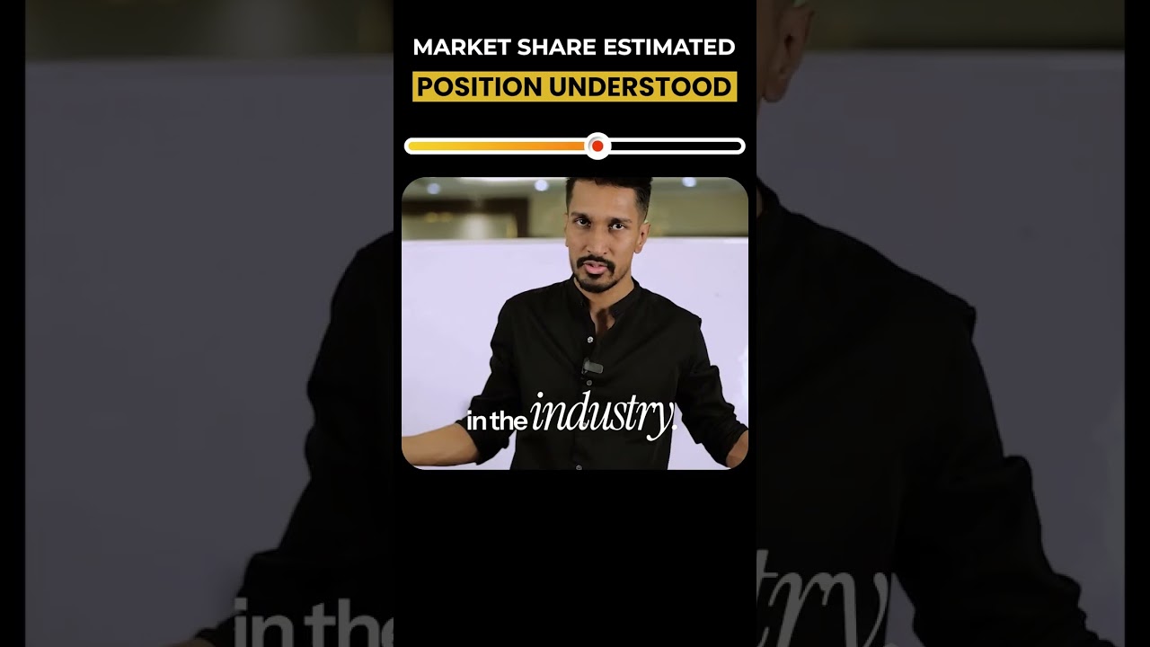 Market share estimated, Position understood​