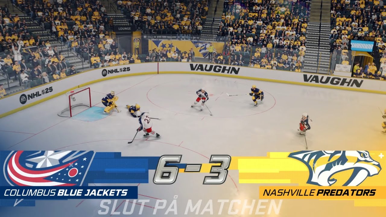 GAME 33 | Columbus Blue Jackets 6-3 Nashville Predators | NHL 25