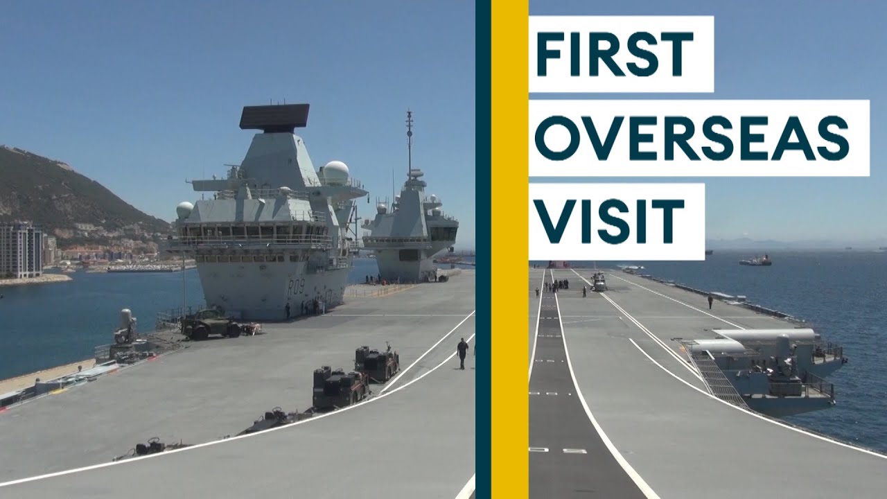 HMS Prince Of Wales Docks In Gibraltar In Historic Visit