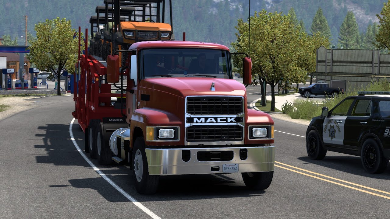 Mack Pinnacle Day Cab Hauls Utility Vehicles | ATS 1.51 Update  | ATS-Fan
