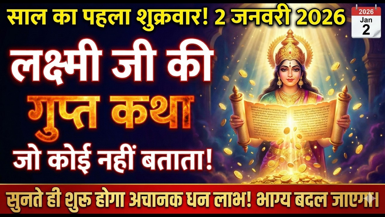 लक्ष्मी जी की वो गुप्त कथा जो कोई नहीं बताता! साल के पहले शुक्रवार यह सुनते ही भाग्य बदल जाएगा