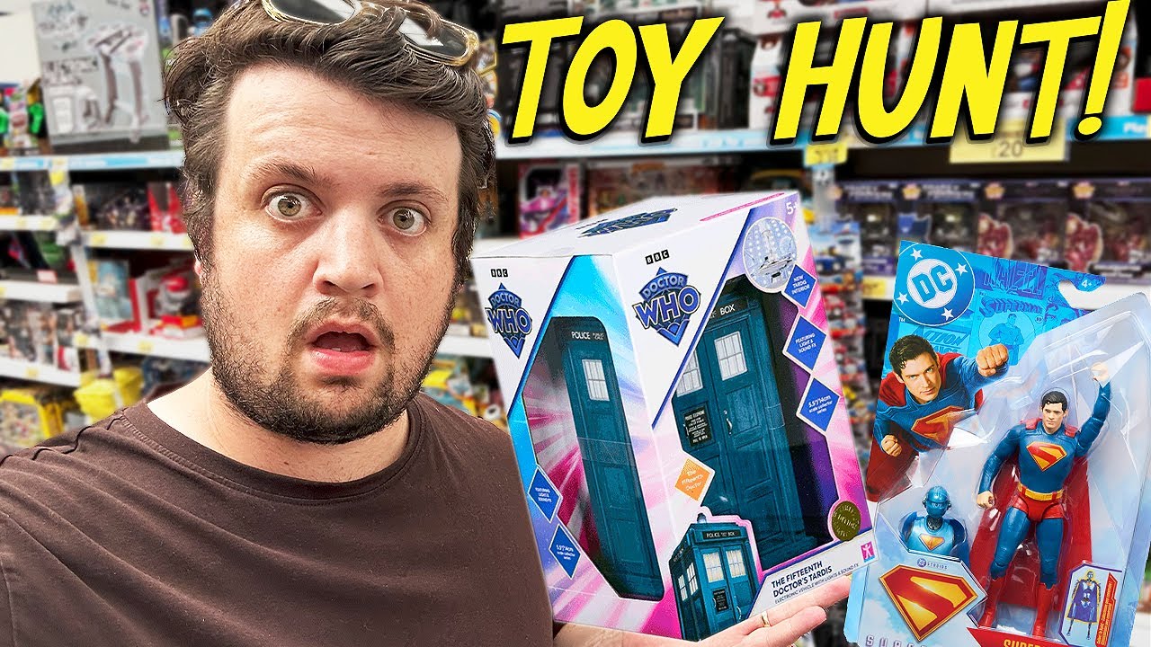 FIRST TOY HUNT! | B&M 15TH DOCTOR TARDIS HUNT + SUPERMAN (2025) FIGURES!