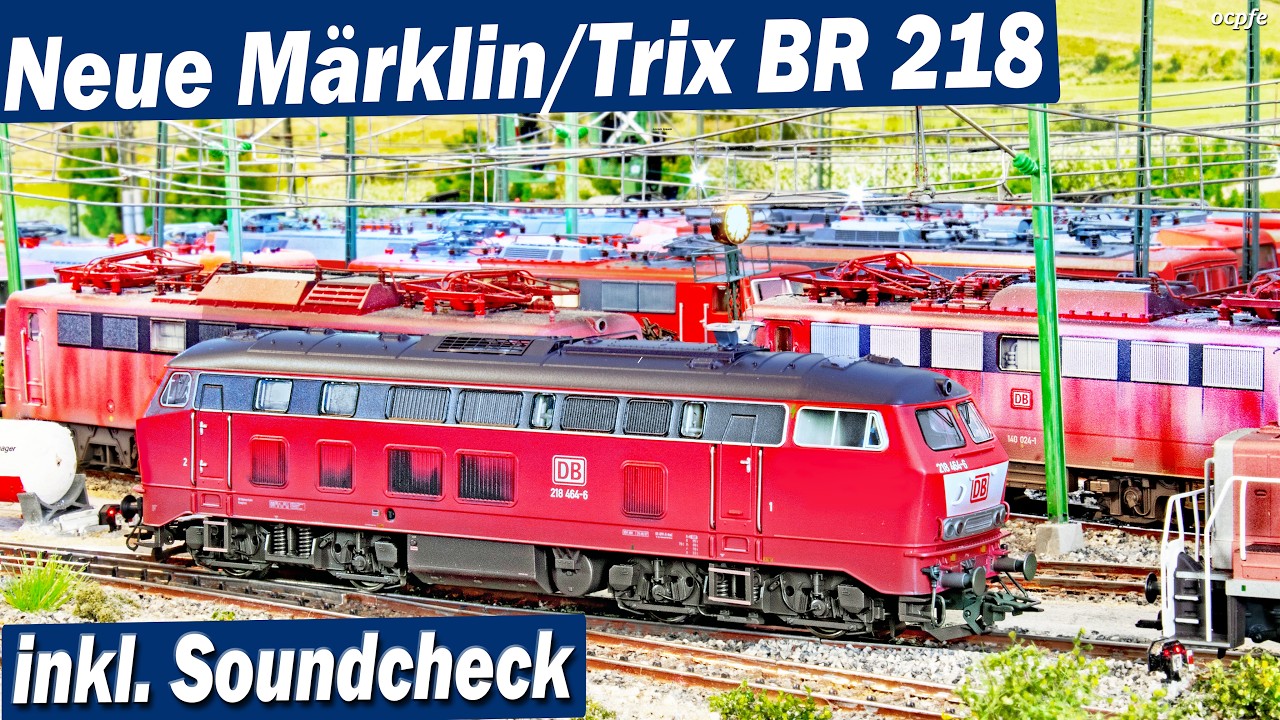 Patiniertes H0 Modell der BR 218 von #märklin / #trix - Vorbild & Modell inkl. Soundcheck