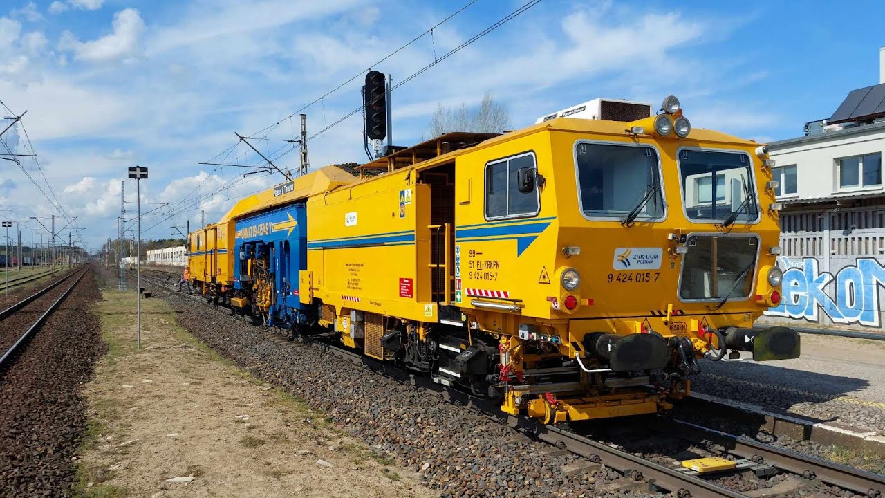 Podbijanie rozjazdu - Plasser & Theurer Unimat 09-475/4S Y