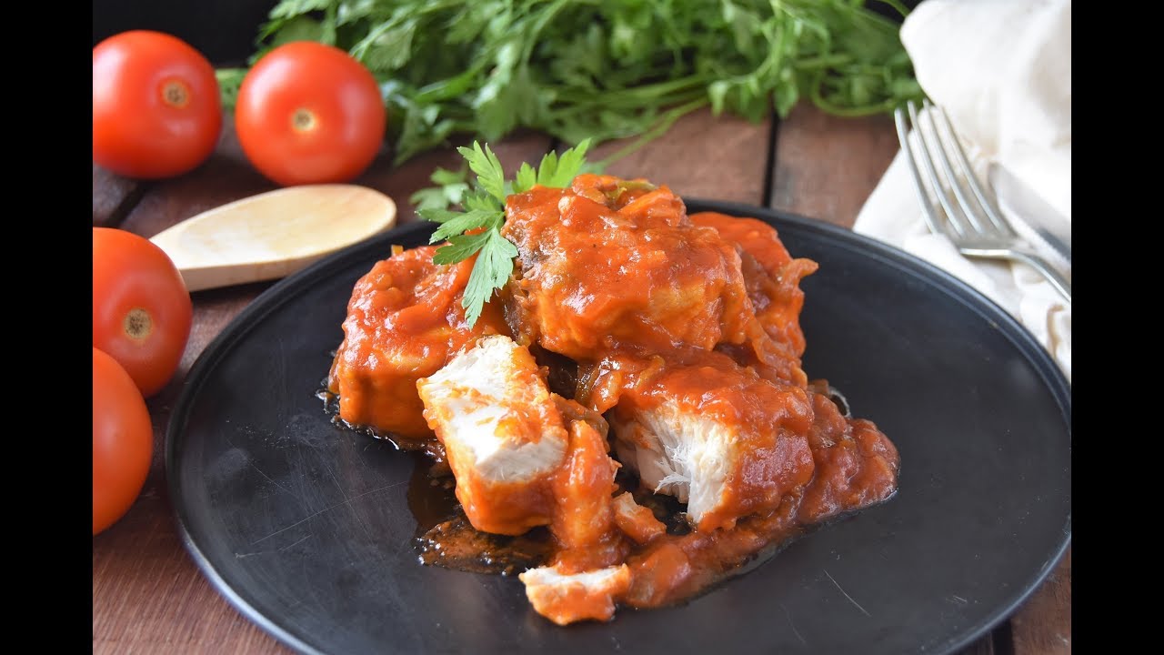 Bonito con tomate fácil y buenísimo