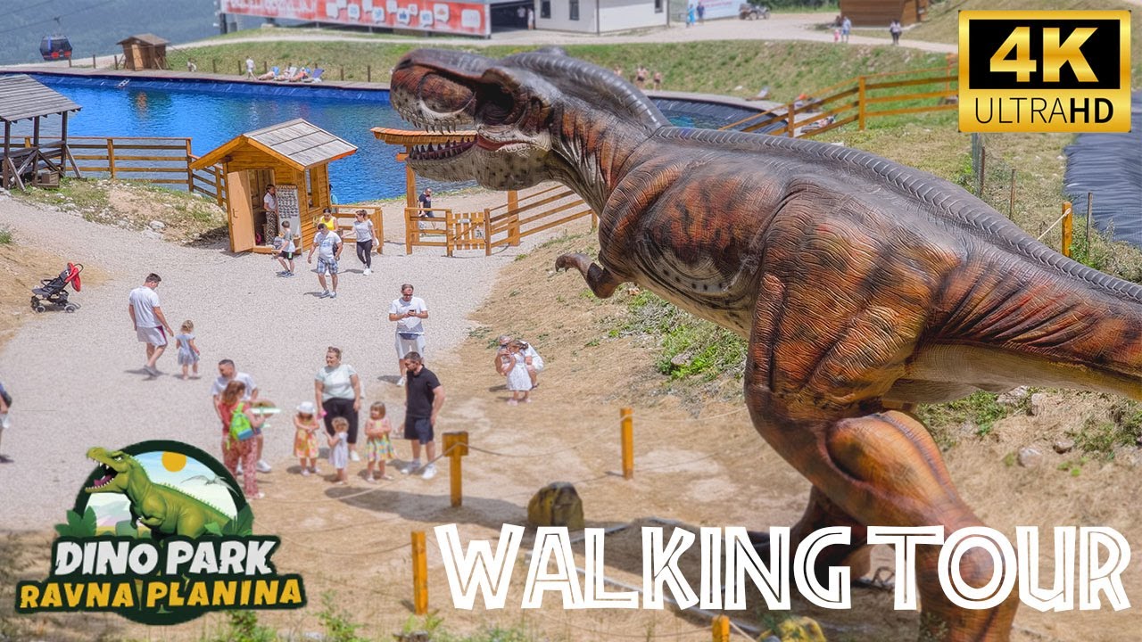 【4K】DINO Park: Ravna planina - Svi dinosaurusi / Walking Tour
