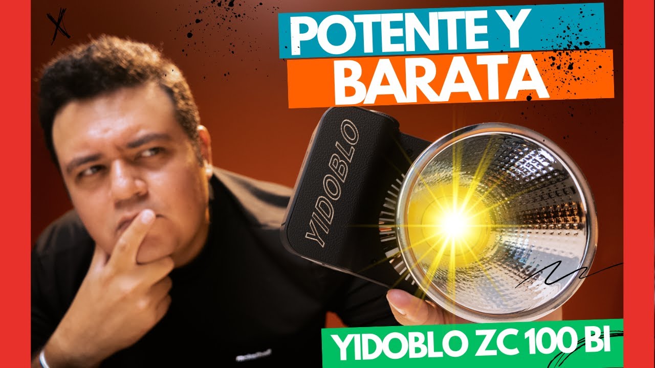 Iluminación ECONÓMICA para tu video- Luz Yidoblo zc 100 Bicolor: