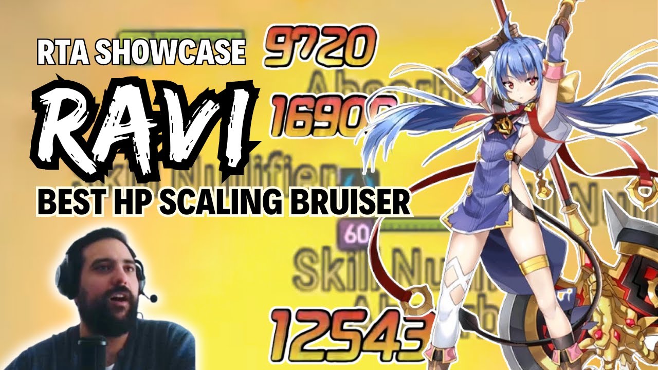 Ravi is now THE BEST HP scaling Bruiser in the game!! 90% wr!!! RTA Showcase [Epic seven]