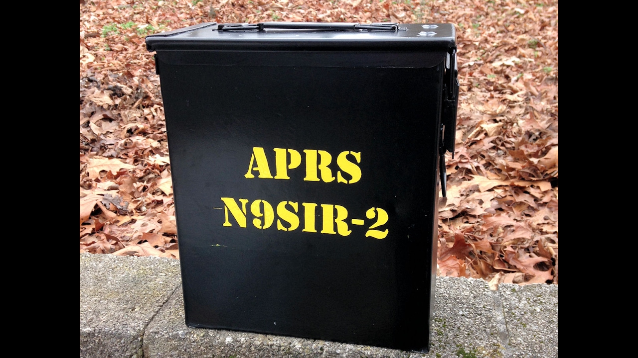 Ham Radio Ammo Can Go Box with APRS, battery operated Raspberry Pi, TNC-Pi, 7