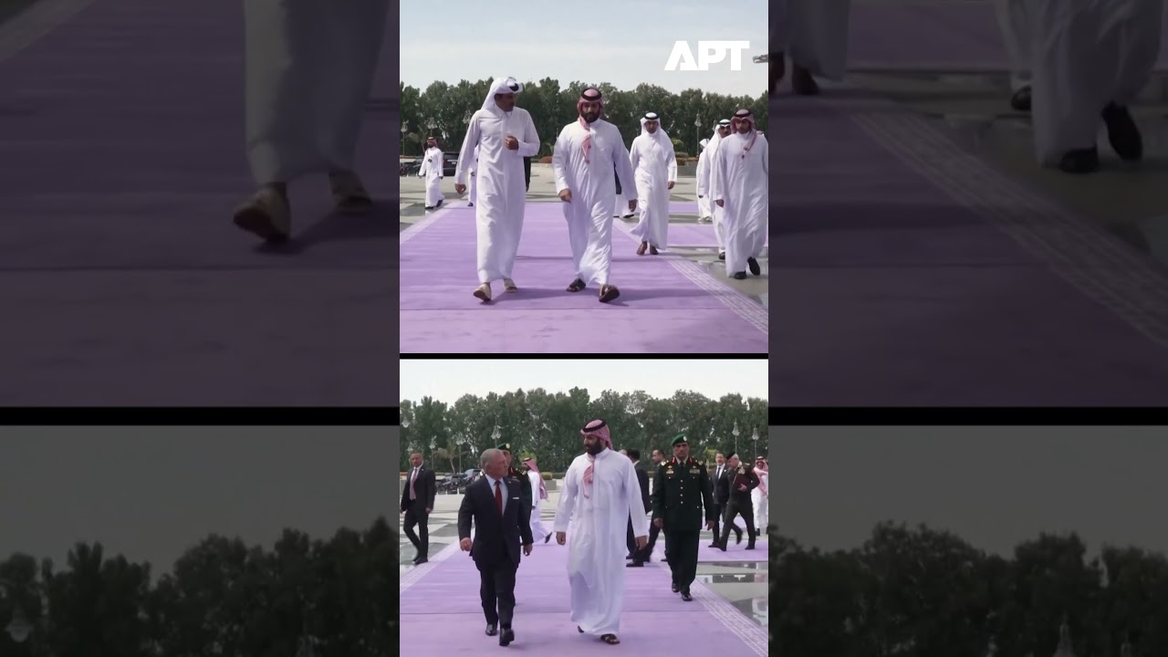 WATCH: Saudi Crown Prince hosts Qatar Emir & Jordan King in Jeddah | APT