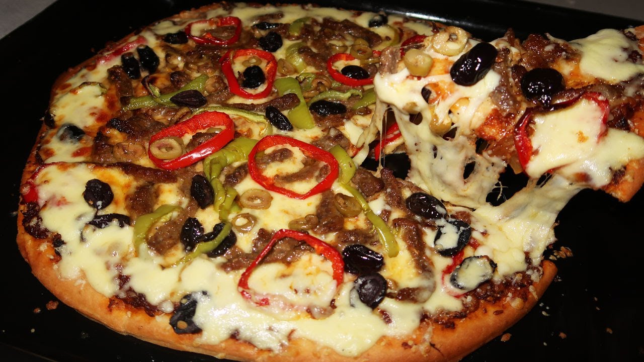 اسهل طريقة لعمل بيتزا احترافية مثل الجاهزة (فطورنا)