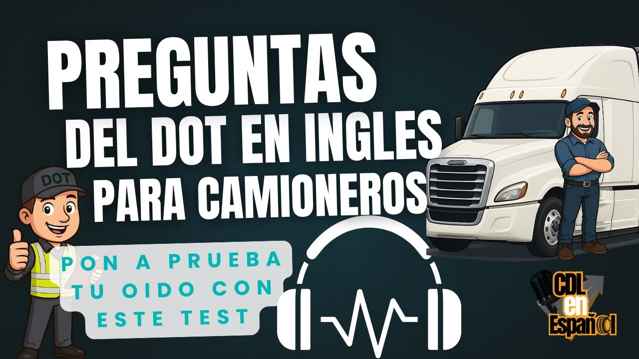 Puedes pasar este examen del DOT? ¡Pon a prueba tu oído con 15 preguntas reales!