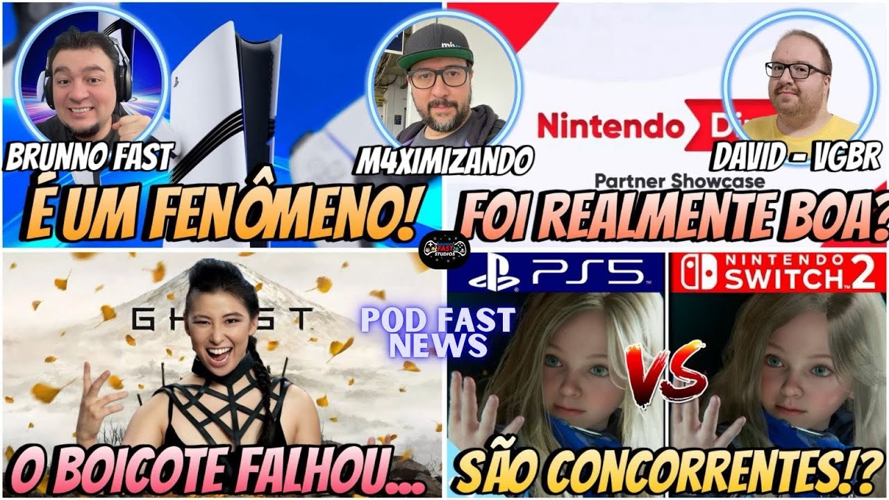 62º- O PS5 Já é um FENÔMENO! O PS5 Concorre com o NS2? O Boicote de GOY Falhou e N Direct P Foi Boa?