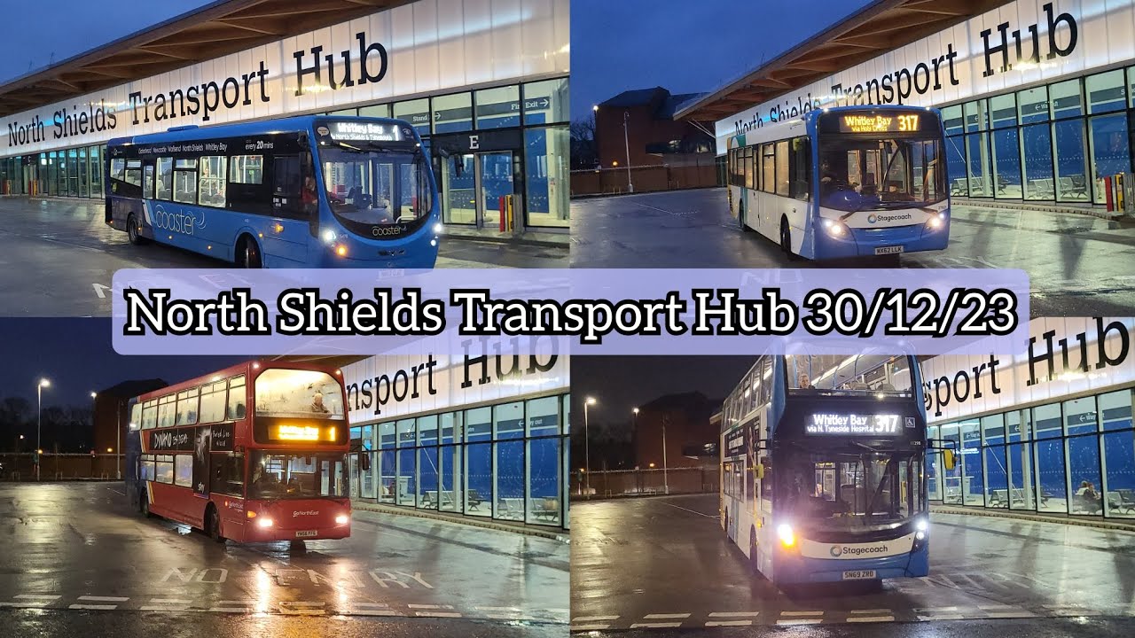 Buses at North Shields Transport Hub | 30/12/23