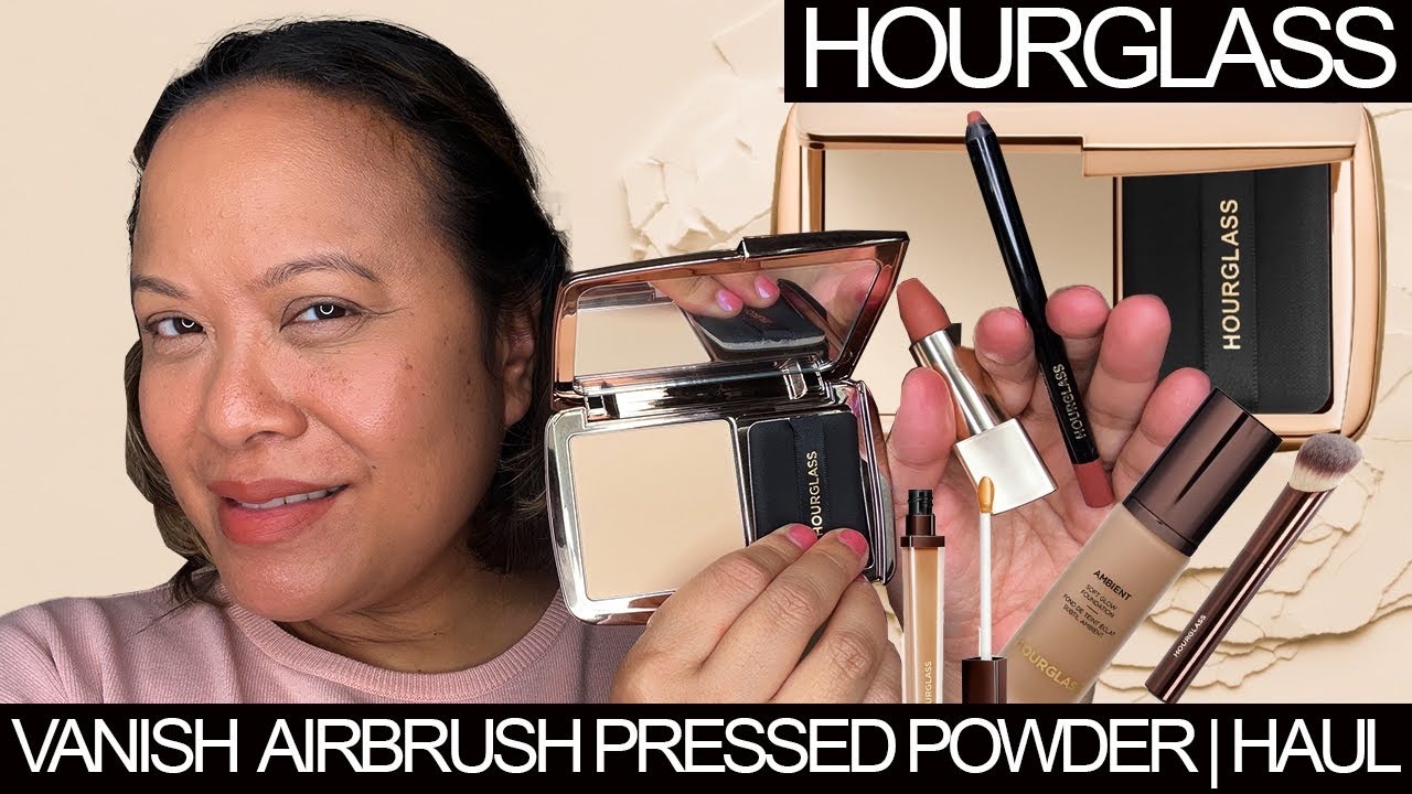 Hourglass Vanish Pressed Powder | Sculpt Liner | Soft Matte Lipstick & Haul - Review and Try On