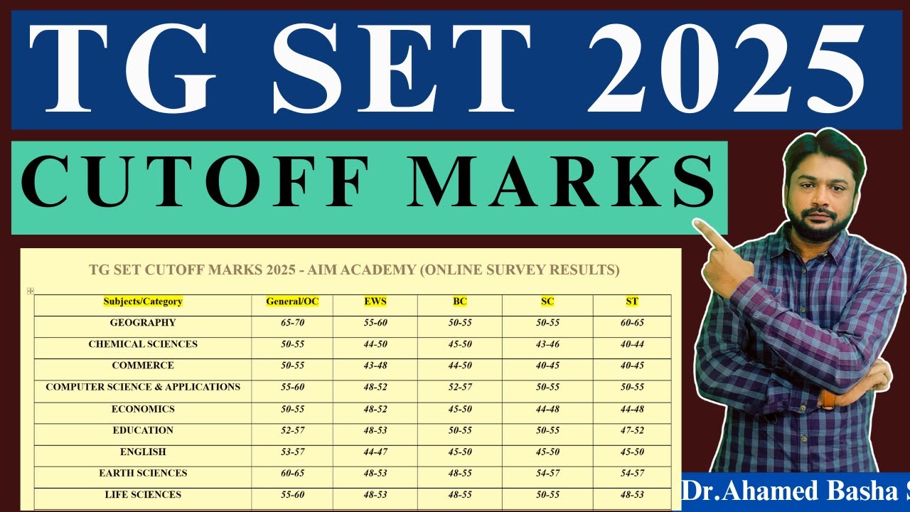 TG SET 2025 - Cutoff Marks - Online Survey Results #tgset #tgset2025 #telanganaset