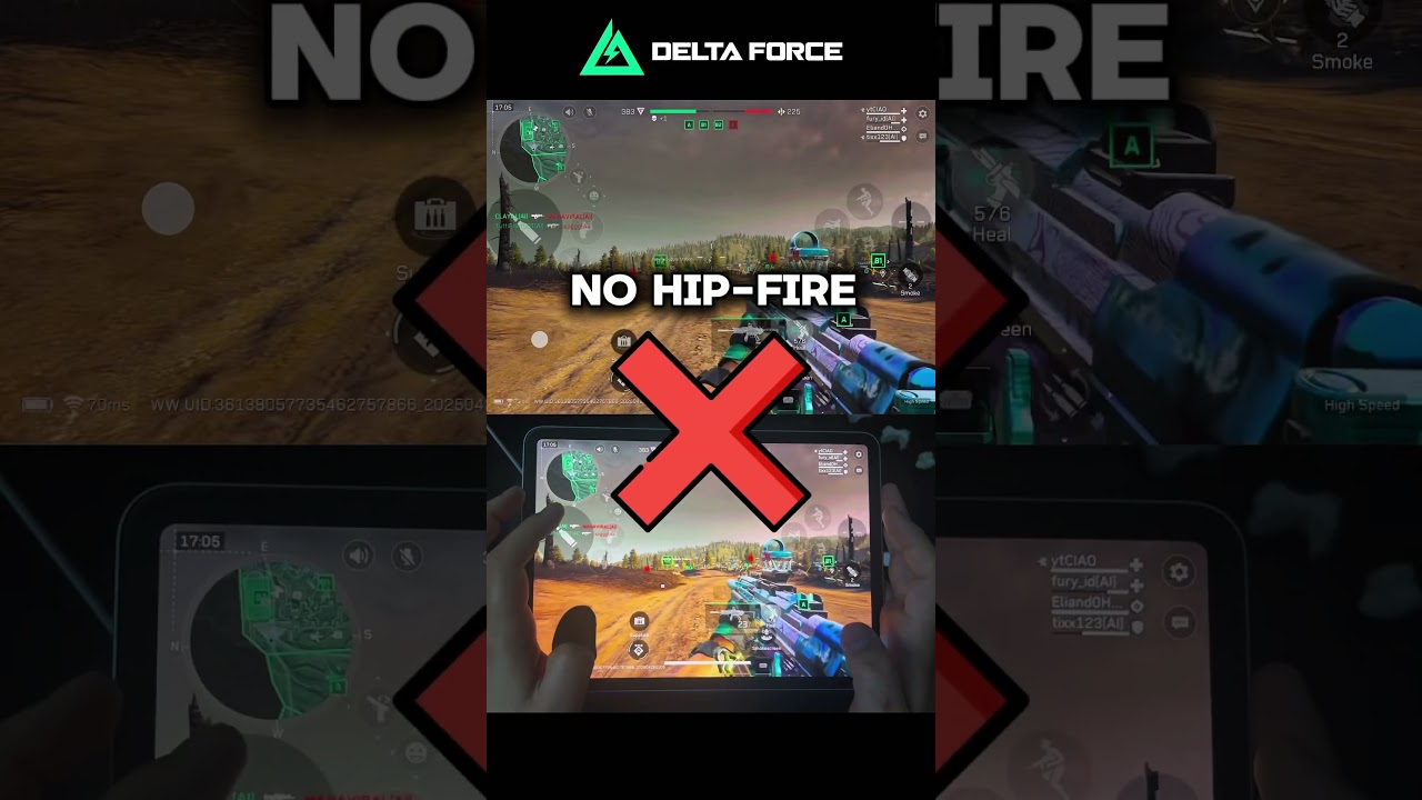 Delta Force Mobile Settings Guide - HIPFIRE ✨ #dfpartnership #deltaforcemobile #gaming