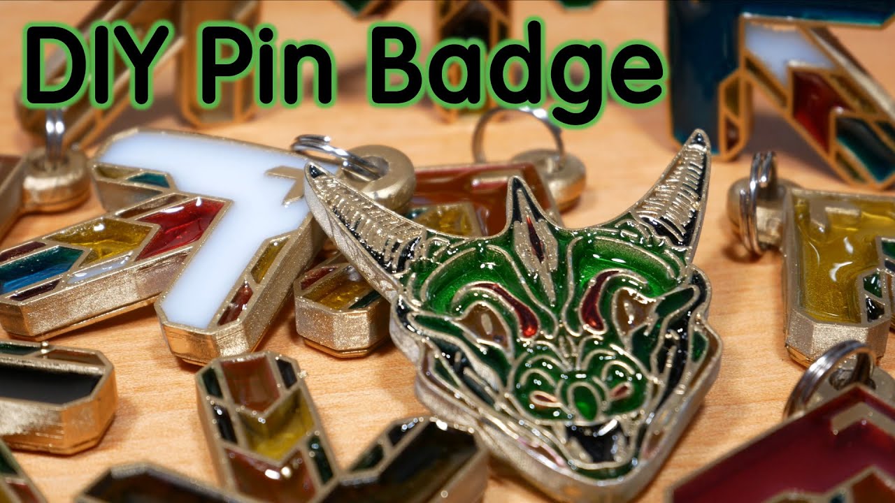How To Make 3D Printed Pin Badges at Home (3D print and Epoxy Cast)