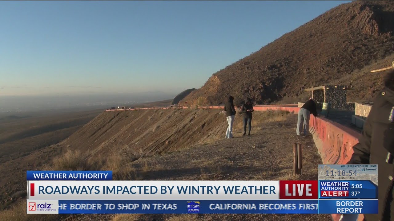 Roadways impacted by winter weather