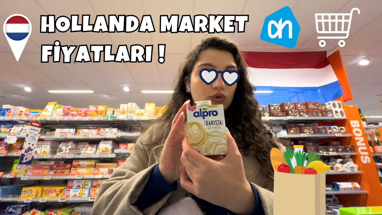 HOLLANDA MARKET FİYATLARI ! Albert Heijn, Rotterdam Vlog!