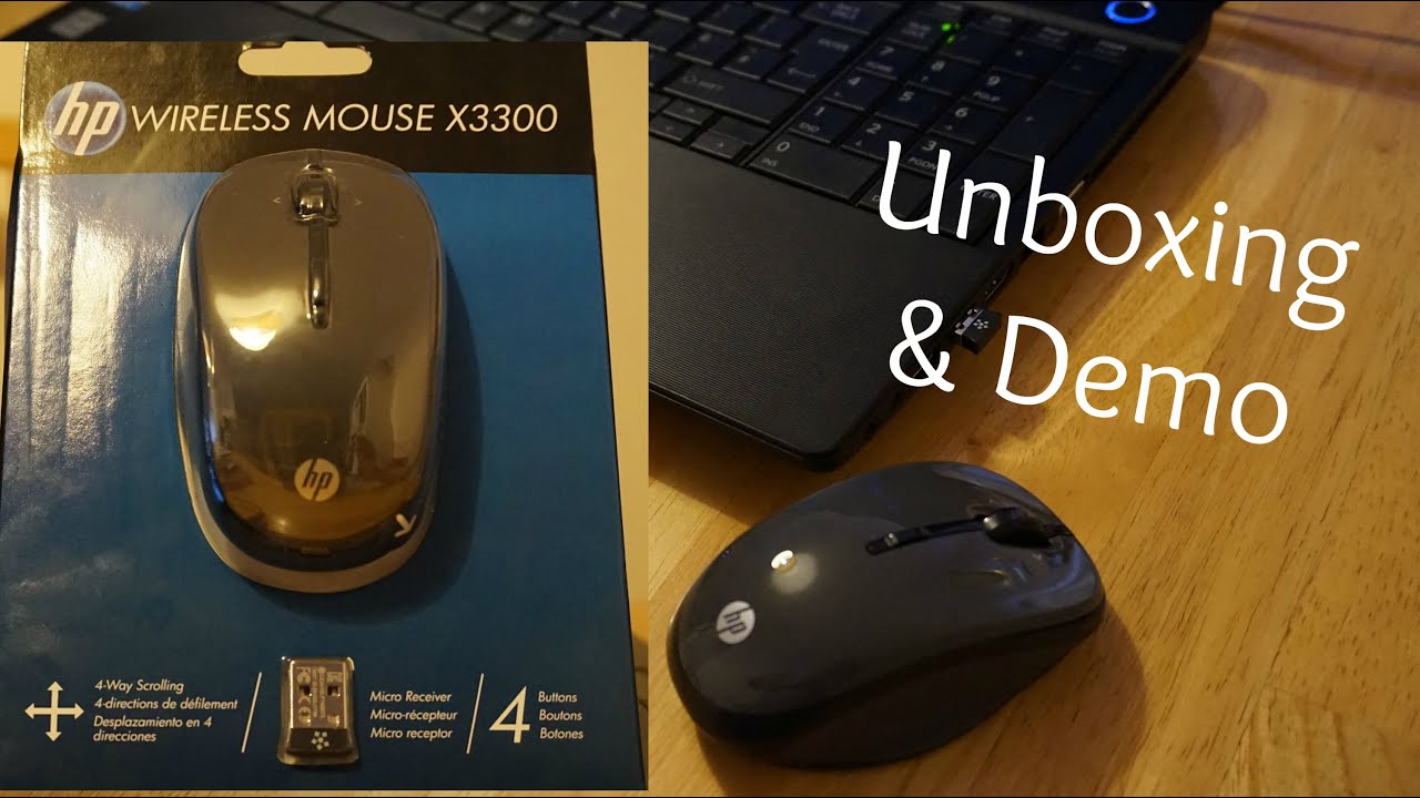 HP Wireless Mouse X3300 - Unboxing & Quick Demo Video
