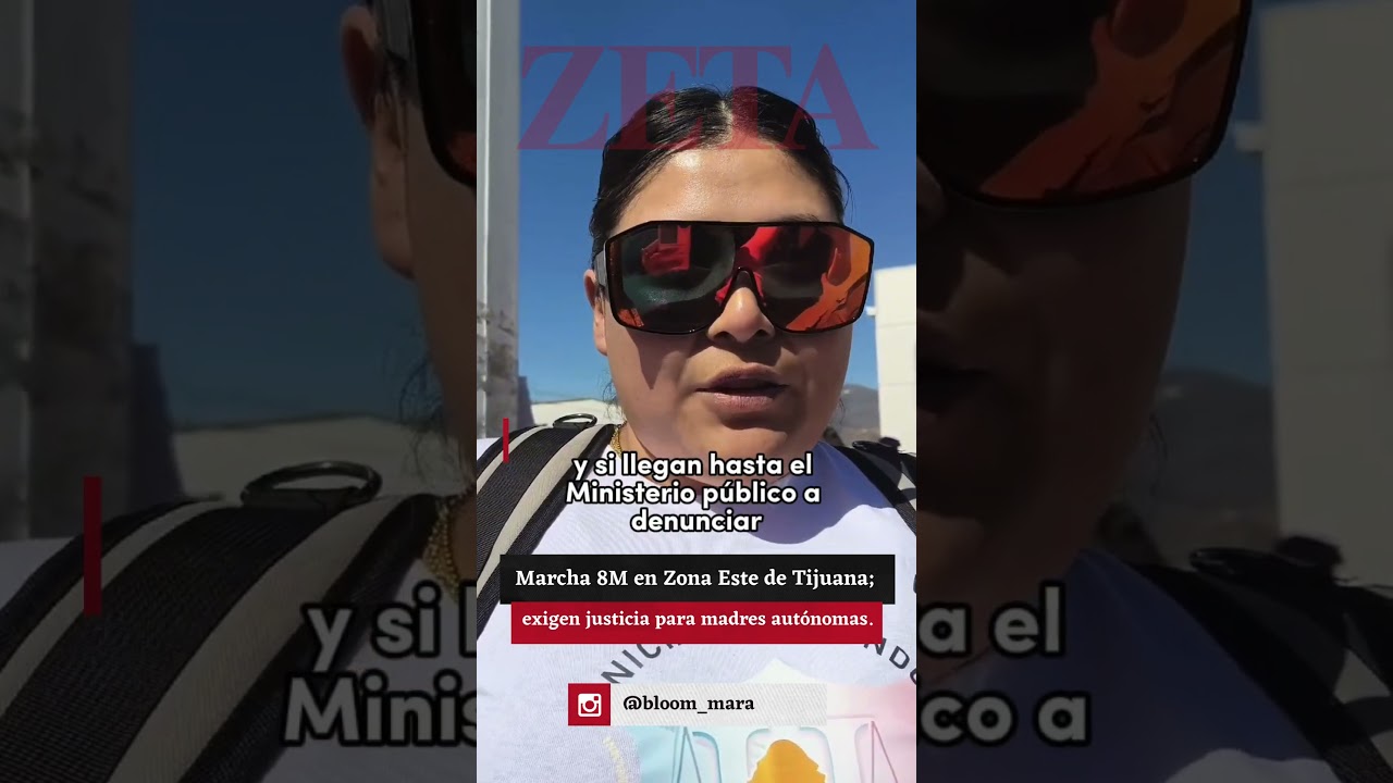 Marcha 8M en Zona Este de Tijuana; exigen justicia para madres.