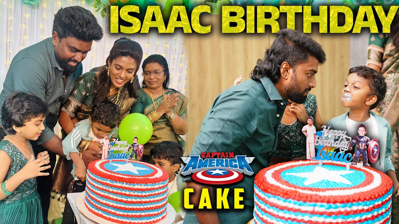 Lil ISAAC's Birthday Celebration !! Captain America Cake