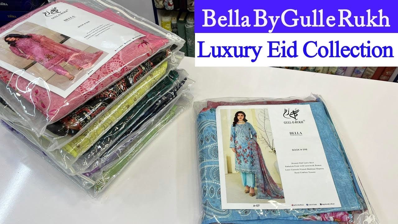 Bella by Gull e Rukh | Embroidered Eid Collection | luxury lawn 
