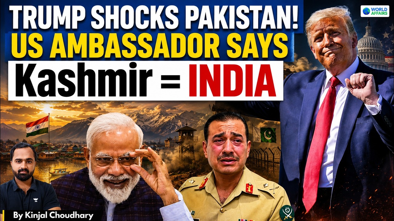 TRUMP&rsquo;S BIG KASHMIR SHIFT- US Ambassador Gor Says Kashmir Is Part Of INDIA! Pakistan Shocked! Kinjal