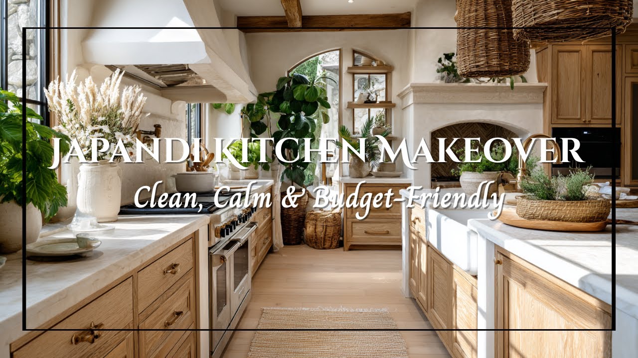 Contemporary Japandi Kitchen Design | Clean Lines and Calm Neutrals for Budget-Friendly Homes