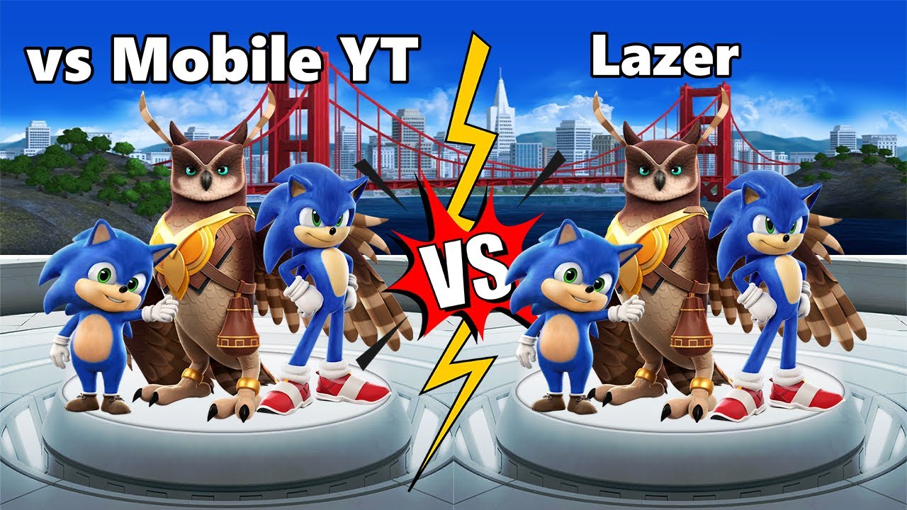 Sonic Forces - 1v1 Party Match All Movie Characters: Baby Sonic vs Longclaw vs Teen Sonic Gameplay