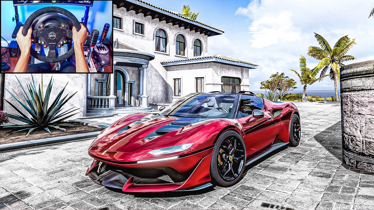 1000HP Ferrari J50 - Forza Horizon 5 (Steering Wheel + Shifter) Gameplay