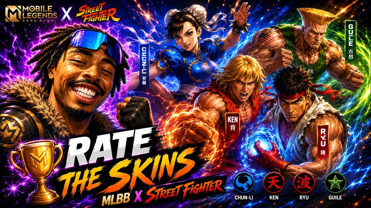 🏆 RATE THE SKINS MLBB X STREET FIGHTER