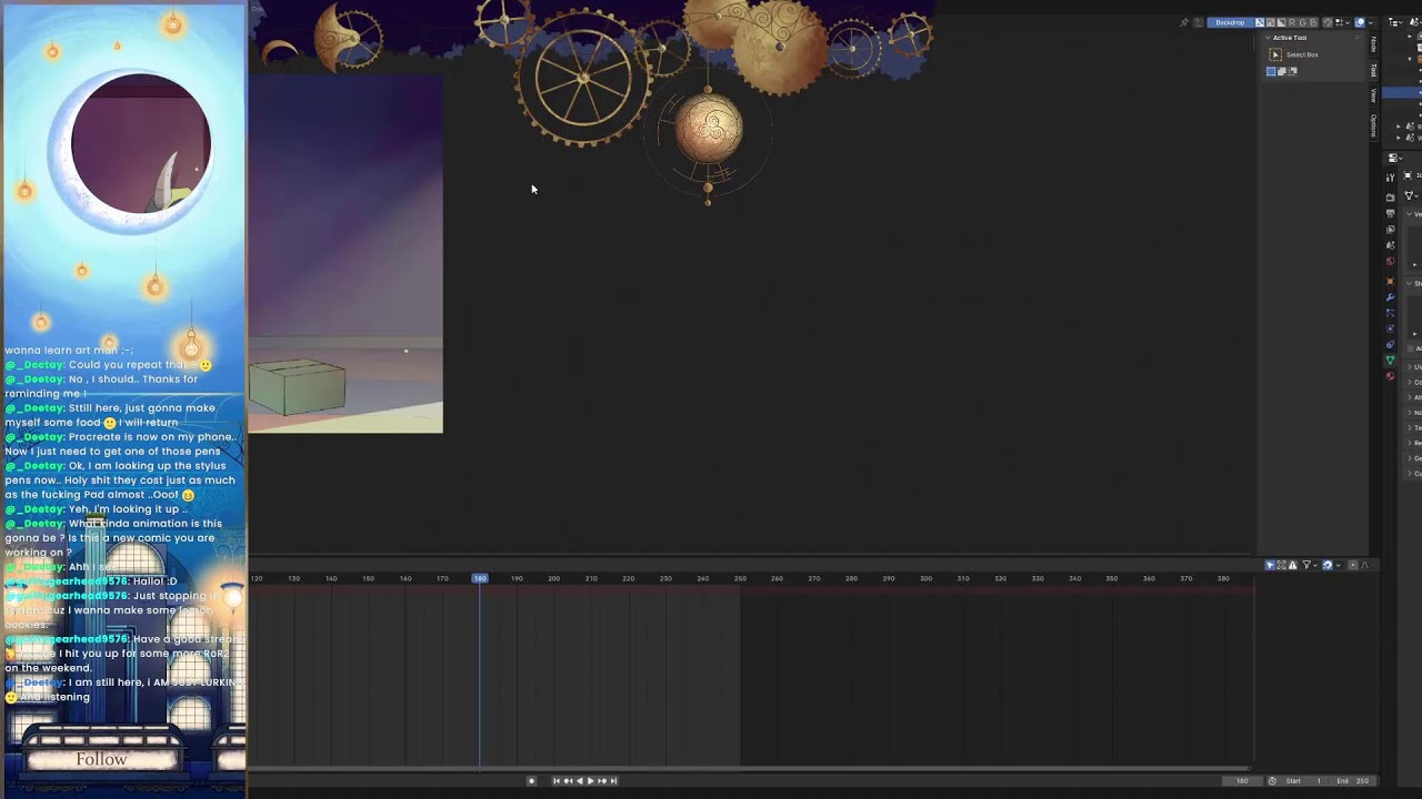 Torturing Blender, Just One More Plane - The Animated Moon Live Stream 